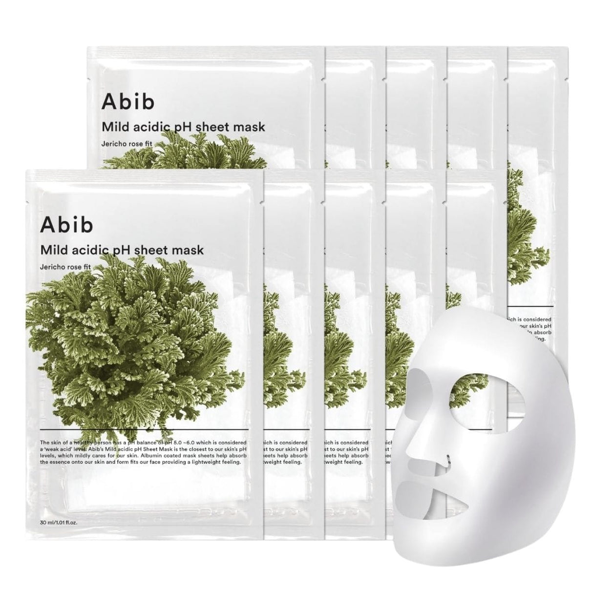 Abib Mild Acidic Ph Gentle Jericho Rose Sheet Mask - 10 Pieces