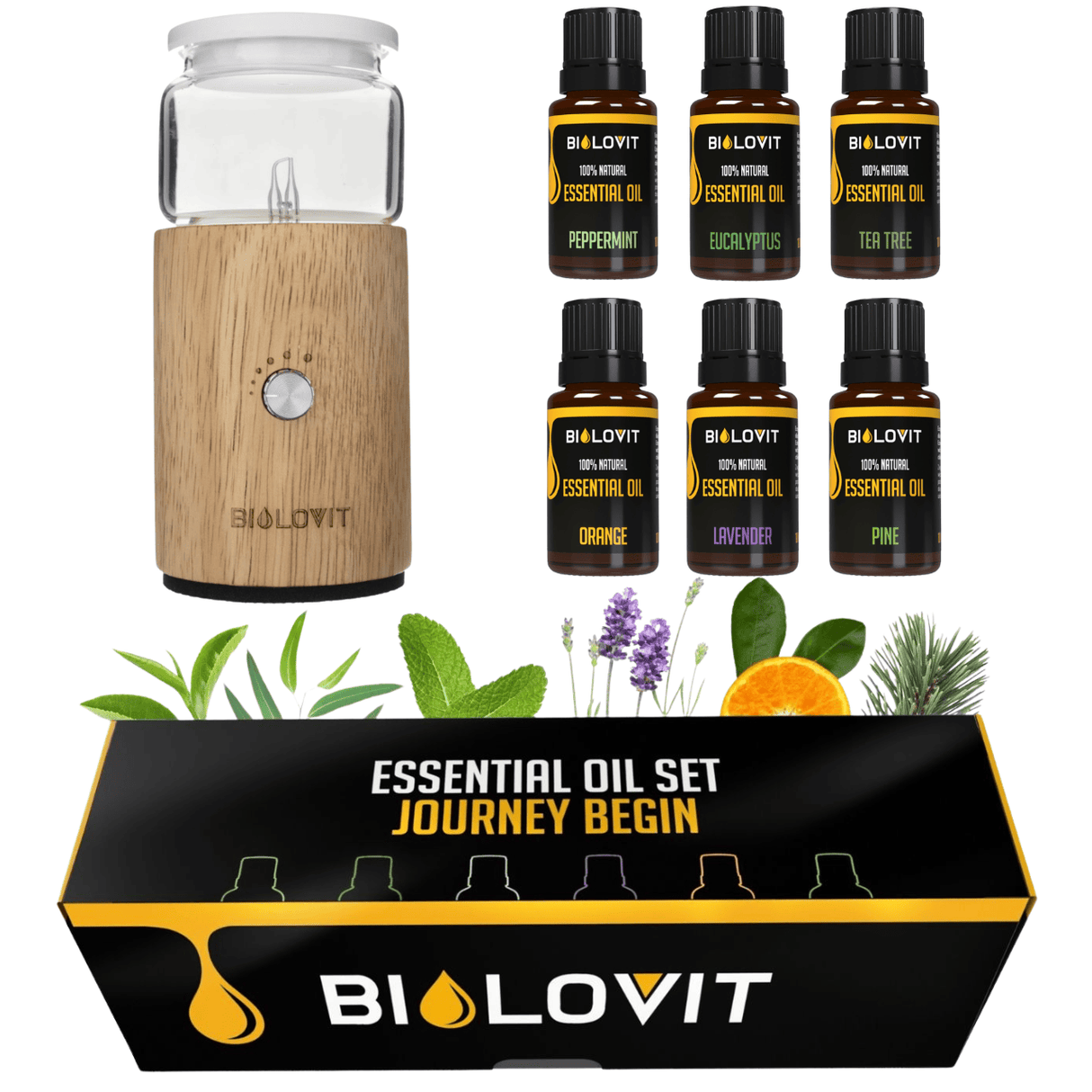 Bilovit Nebulizer Set + Essential Oil Set "Beginning of the Adventure"