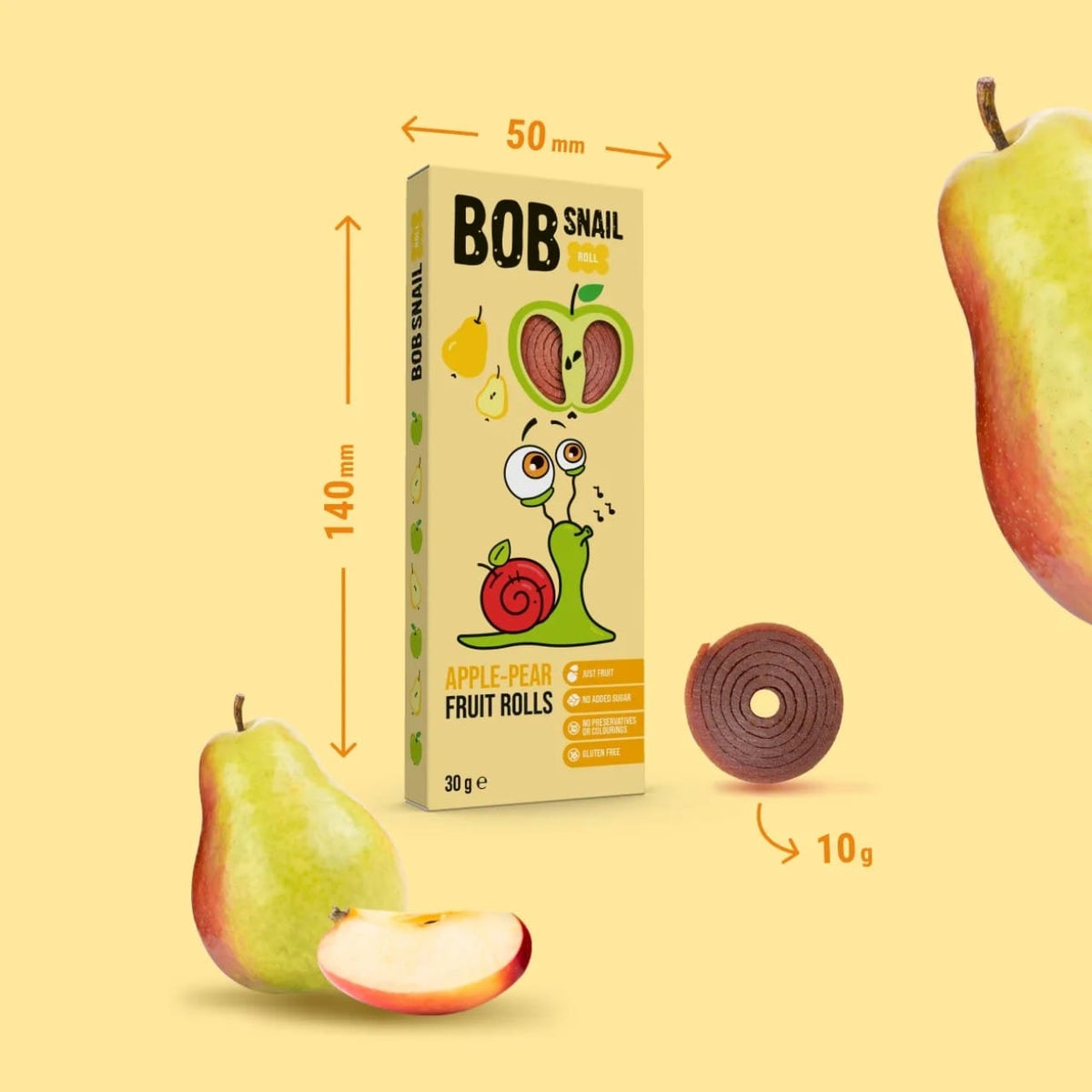 Bob Snail Apple & Pear Snack with No Added Sugar - 30 g