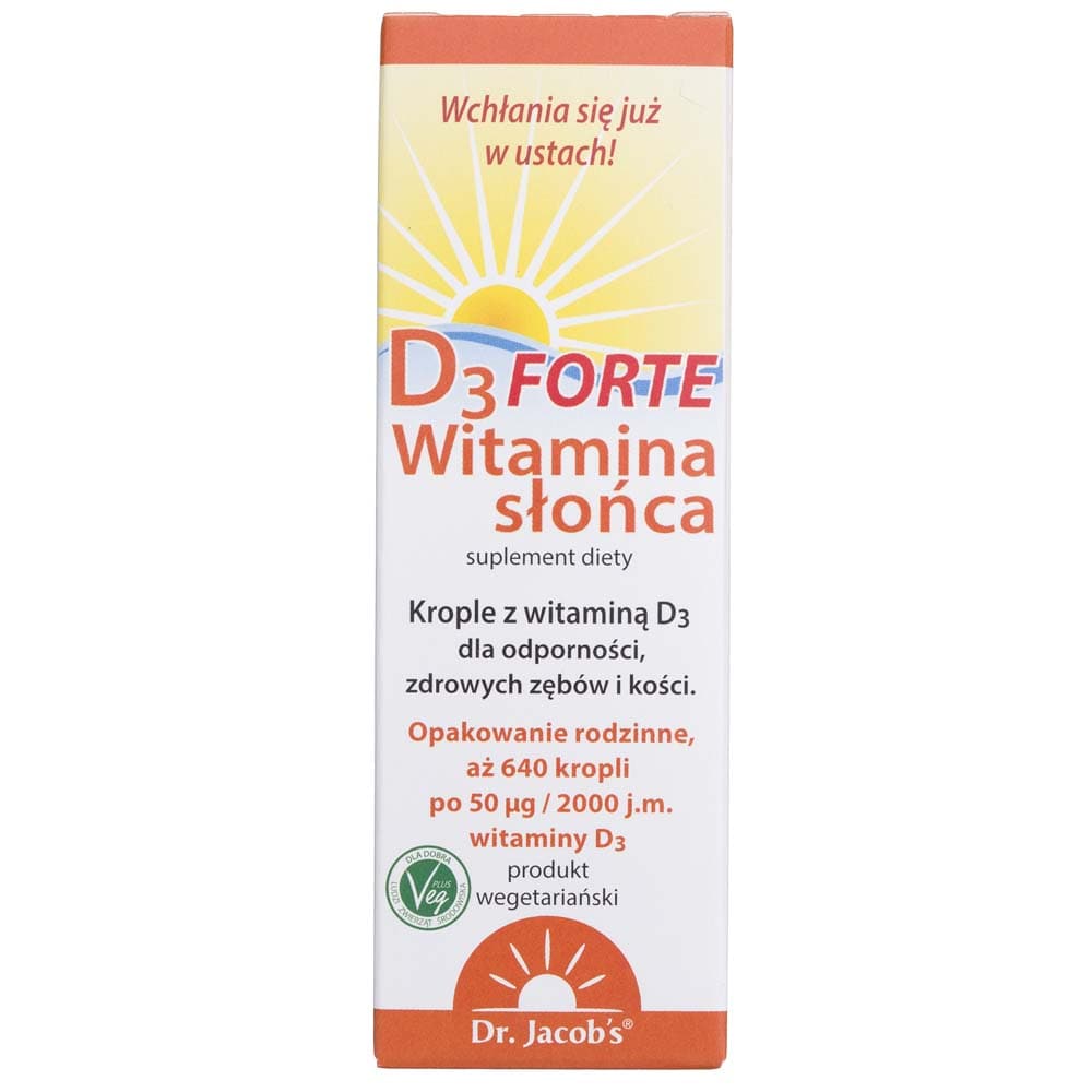 Dr. Jacob's Vitamin D3 FORTE, drops - 20 ml