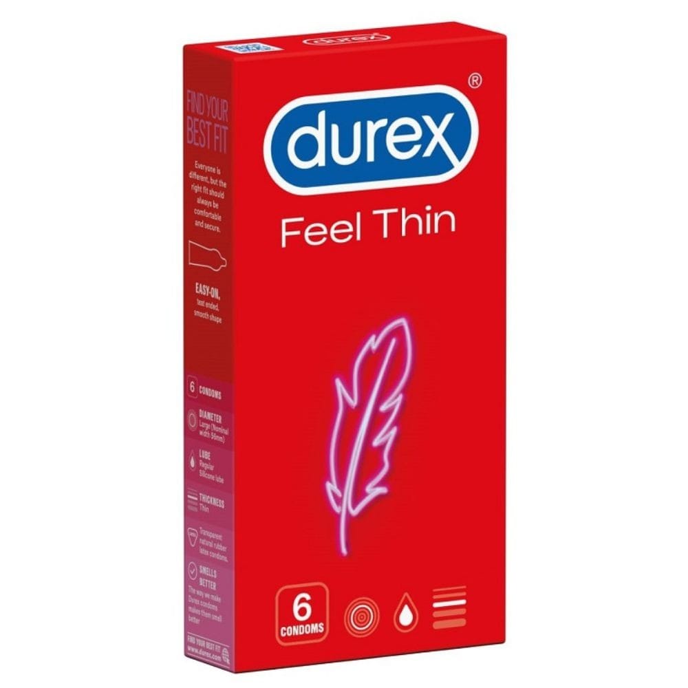 Durex Feel Ultra Thin Condoms - 6 Condoms