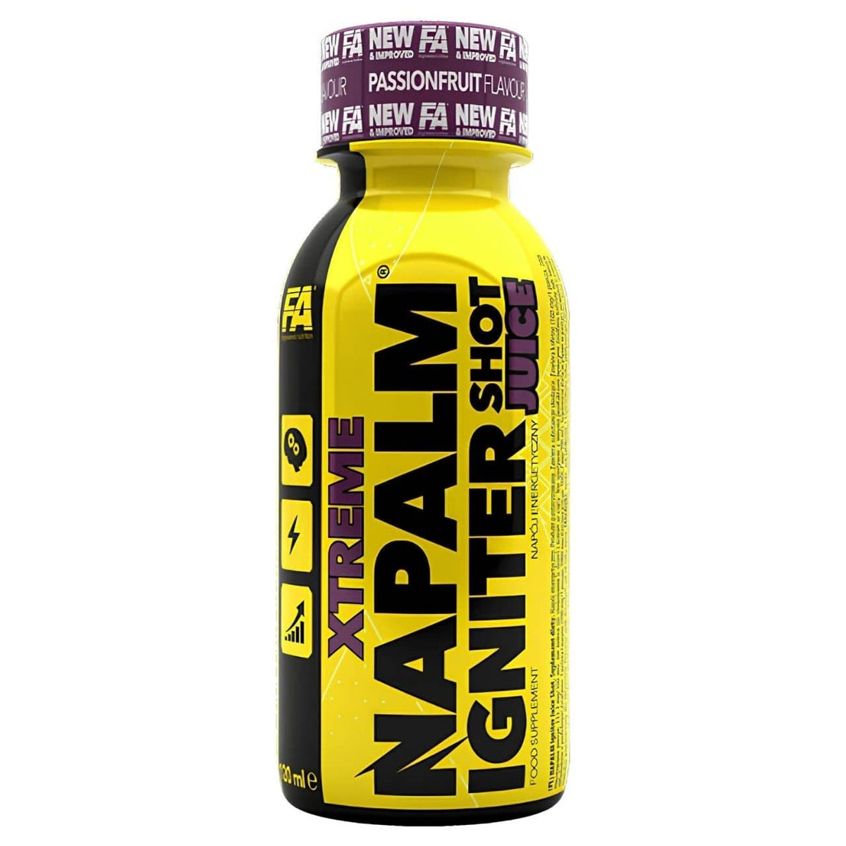 Fitness Authority Napalm Igniter Juice Shot, Passion Fruit - 120 ml