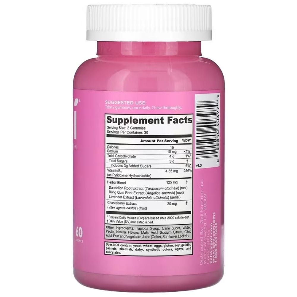 Goli Nutrition Women's PMS Relief - 60 Gummies