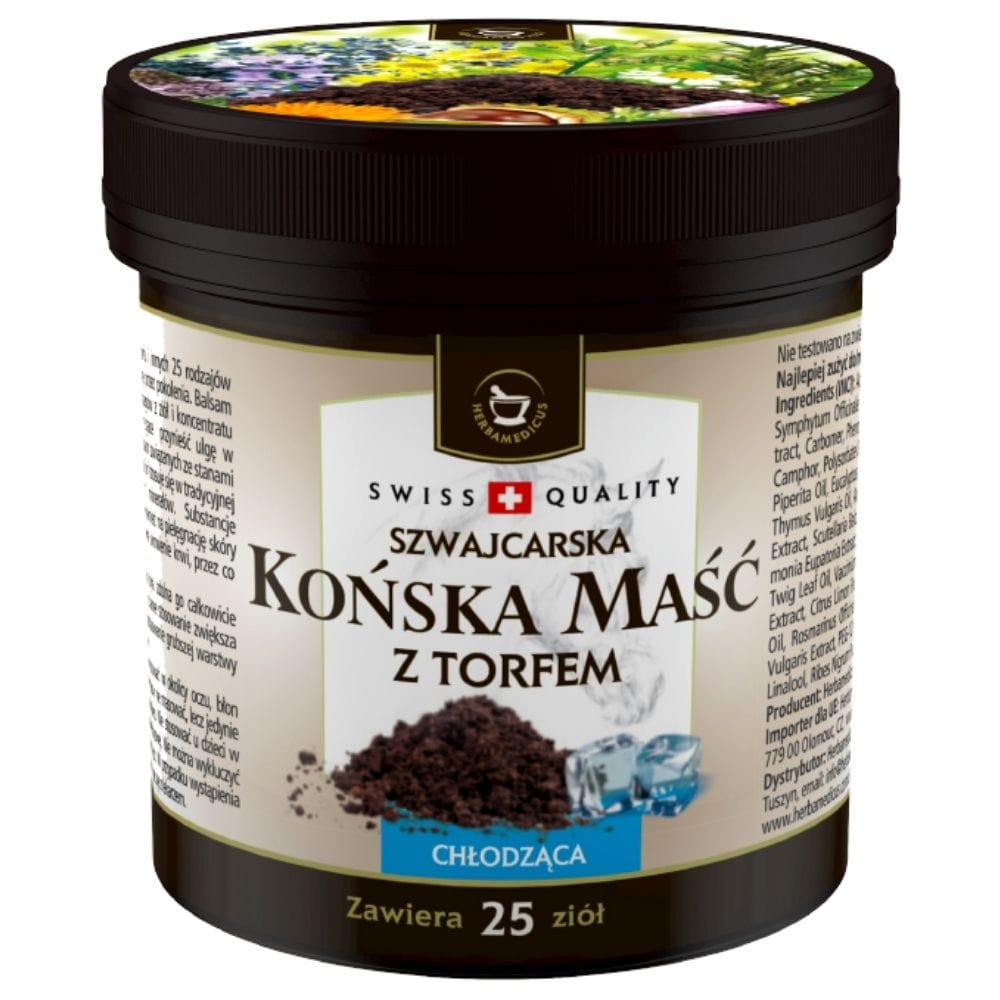 Herbamedicus Horse Ointment with Peat, Cooling - 225 ml