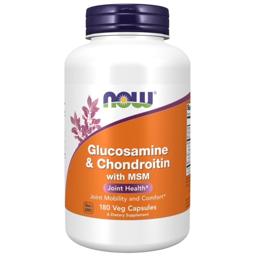 Now Foods Glucosamine & Chondroitin with MSM - 180 Capsules