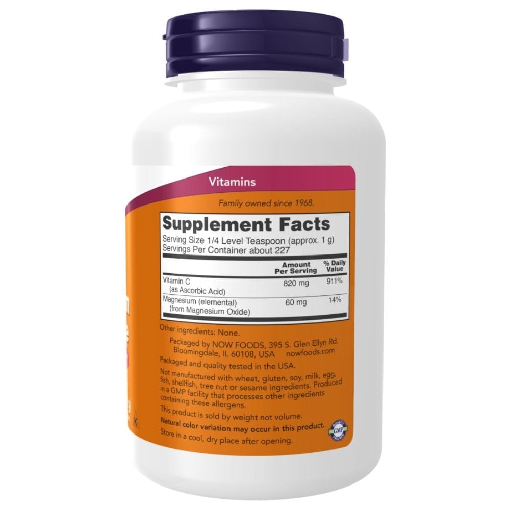 Now Foods Magnesium Ascorbate with Vitamin C Powder - 227 g