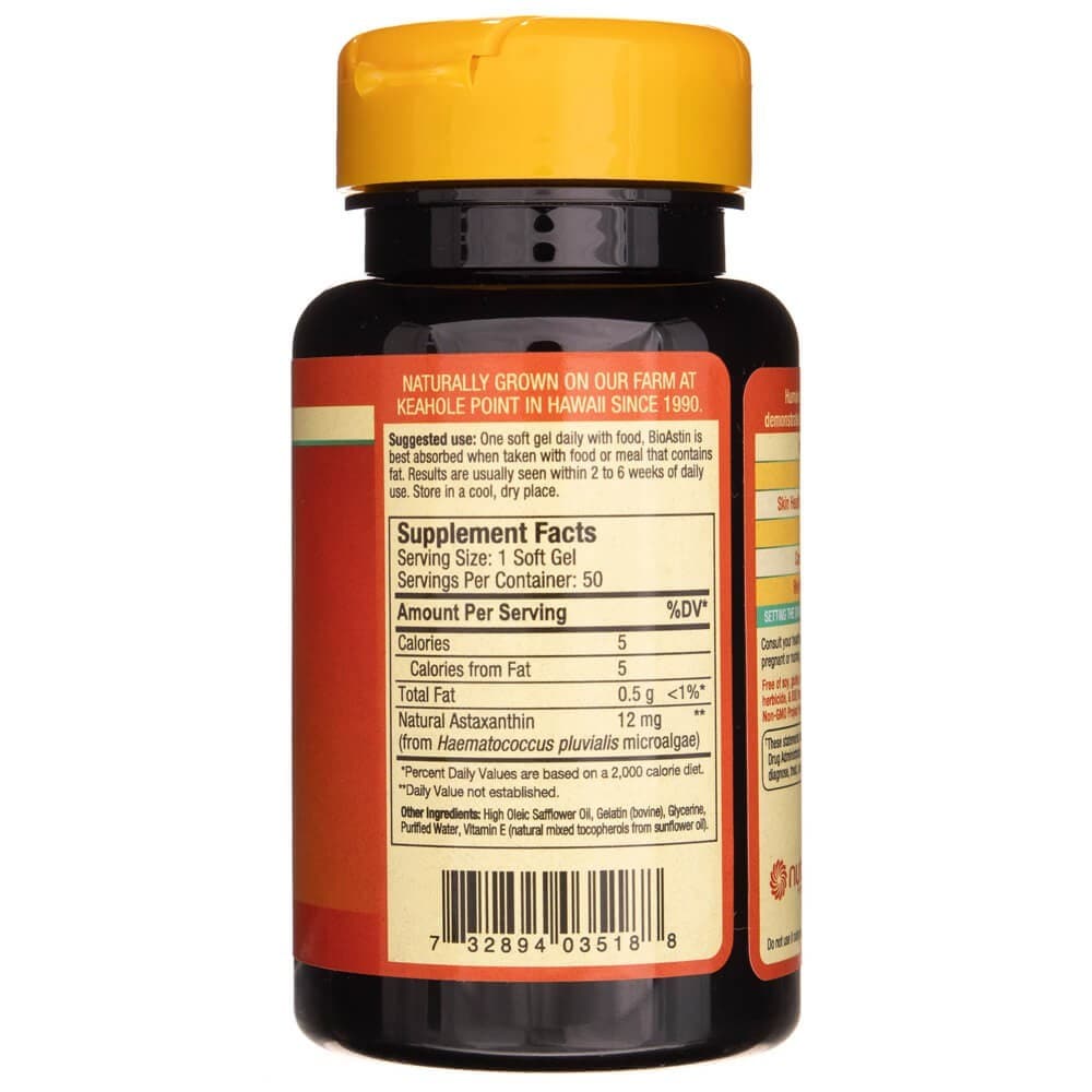Nutrex Hawaii BioAstin® Astaxanthin 12 mg – 50 Softgels