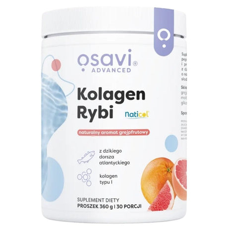 Osavi Fish Collagen from wild cod Naticol®, Grapefruit - 360 g