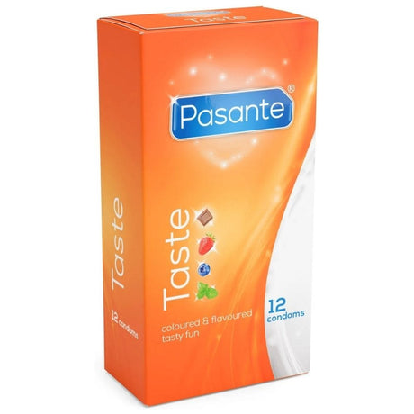 Pasante Taste Flavored Condoms - 12 Pieces