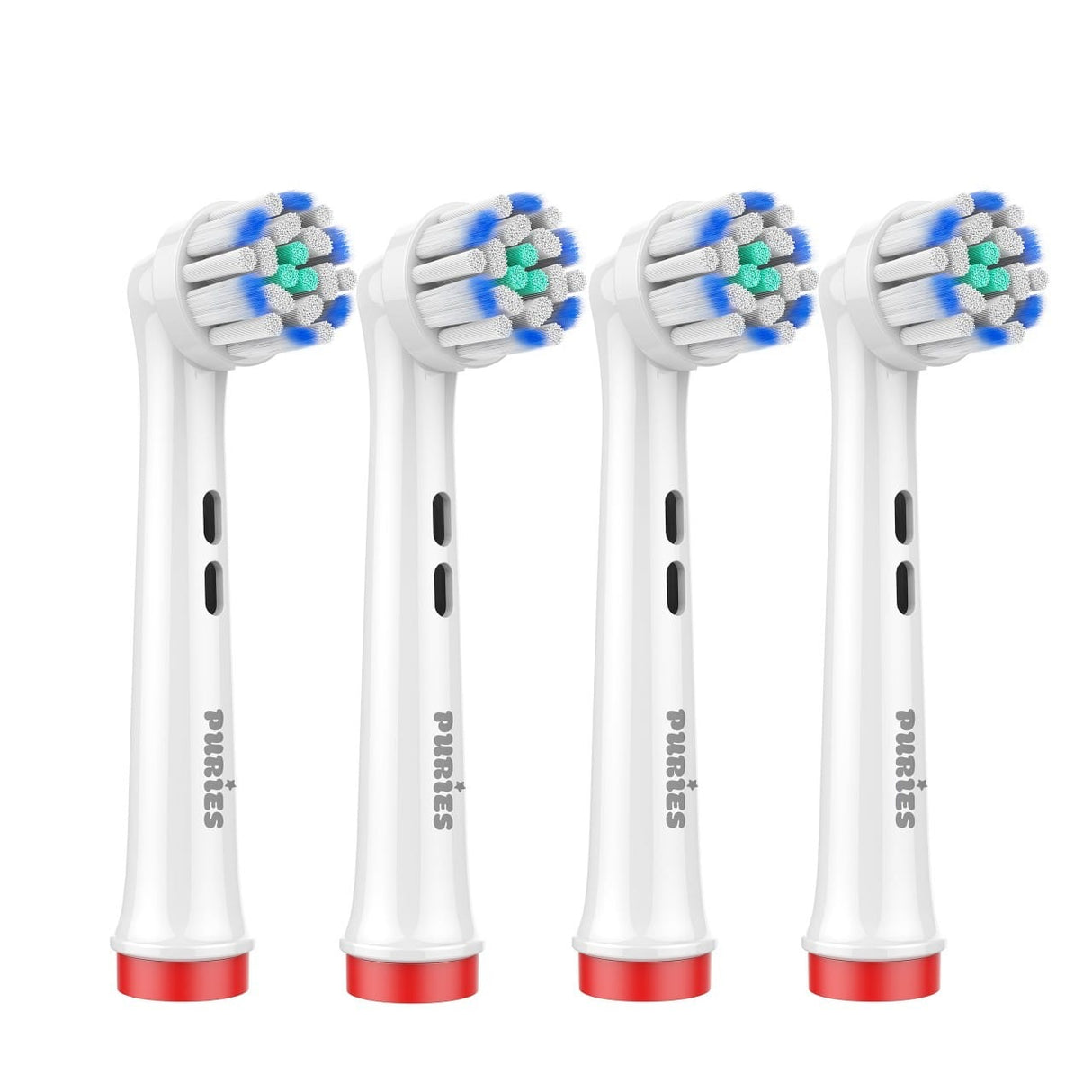 Puries Silk Electric Toothbrush Heads for Oral-B - 4 Pieces