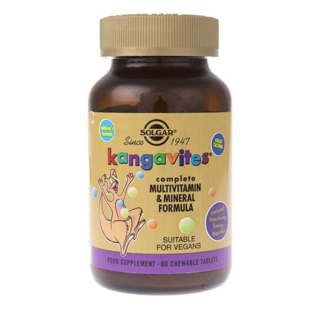Solgar Kangavites Children's Vitamins, Berry Flavour - 60 Lozenges