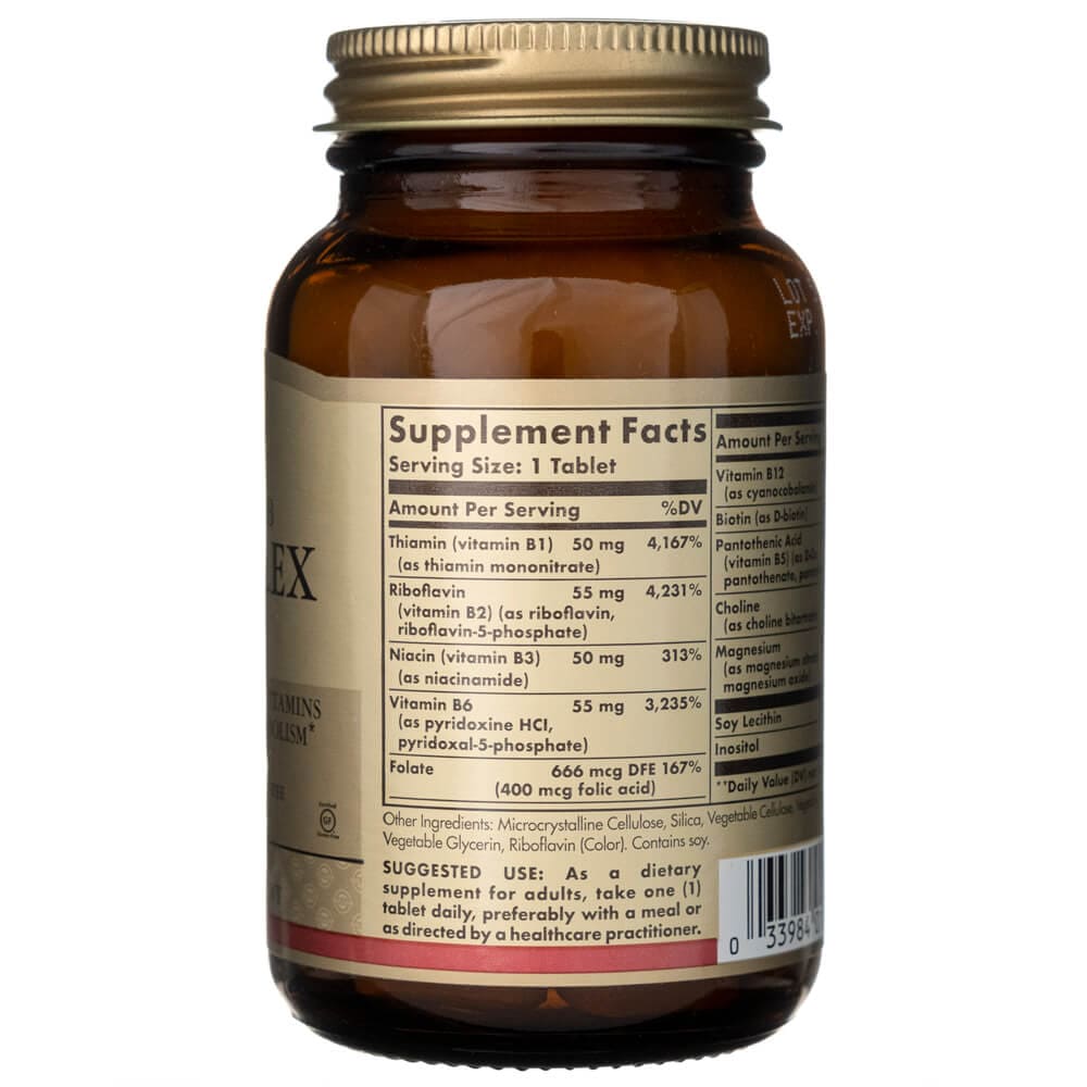 Solgar Megasorb B-Complex "50" - 100 Tablets