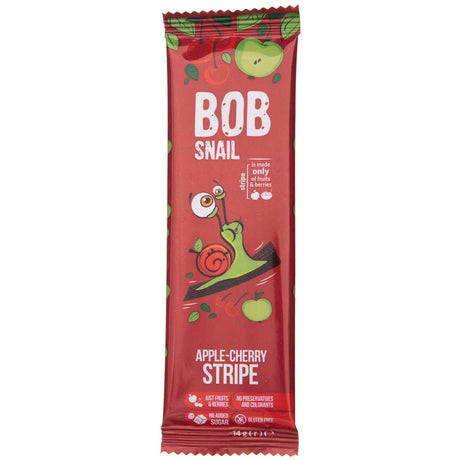 Bob Snail Apple & Cherry Stripe with No Added Sugar - 14 g