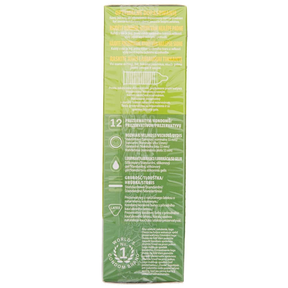 Durex Arouser Ribbed Condoms - 12 pieces