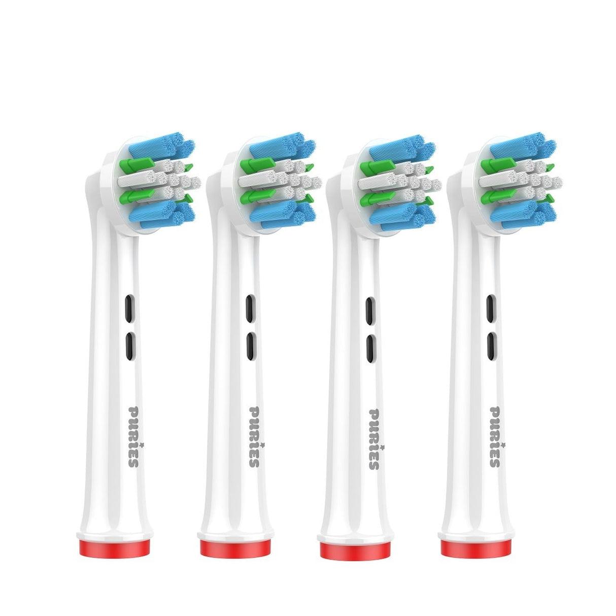 Puries Interio Electric Toothbrush Heads for Oral-B - 4 Pieces