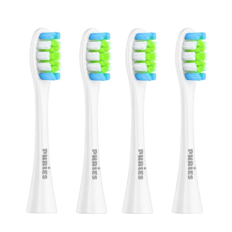 Puries Wave White Electric Toothbrush Heads for Oclean - 4 Pieces