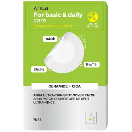 Anua Thin Patches for Eczema with Ceramides and Asian Pennywort - 75 Pieces