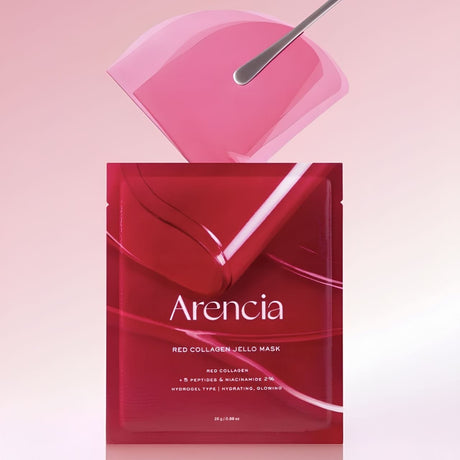 Arencia Red Collagen Jello Mask - 4 Pieces