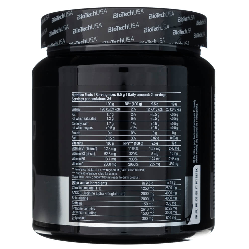 BioTech USA Black Blood NOX+, Tropical Fruit - 330 g