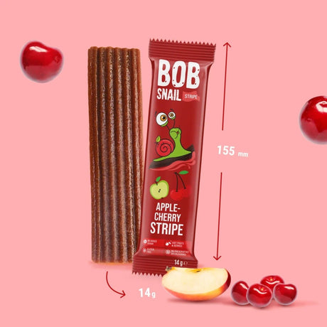 Bob Snail Fruit Strip, Apple-Cherry - 14 g