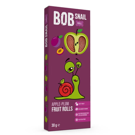 Bob Snail Rollsy Apple & Plum Snack with No Added Sugar - 30 g