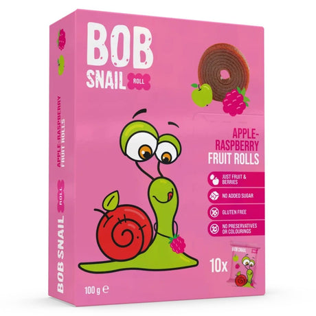 Bob Snail Rollsy Apple & Raspberry Snack with No Added Sugar - 100 g
