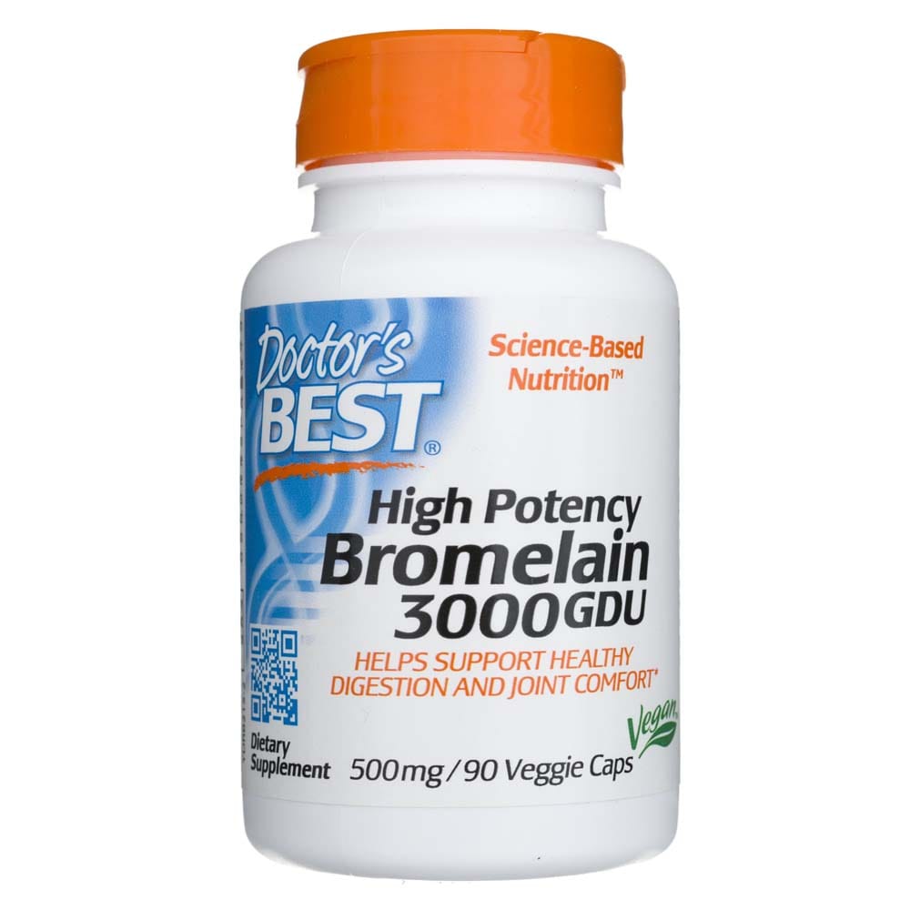 Doctor's Best High Potency Bromelain 3000 GDU - 90 Veg Capsules