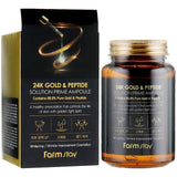 FarmStay 24K Gold & Peptide Anti-Ageing Face Ampoule - 250 ml