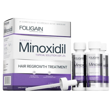 Foligain Woman Minoxidil 2% Hair Regrowth Treatment - 3 x 60 ml