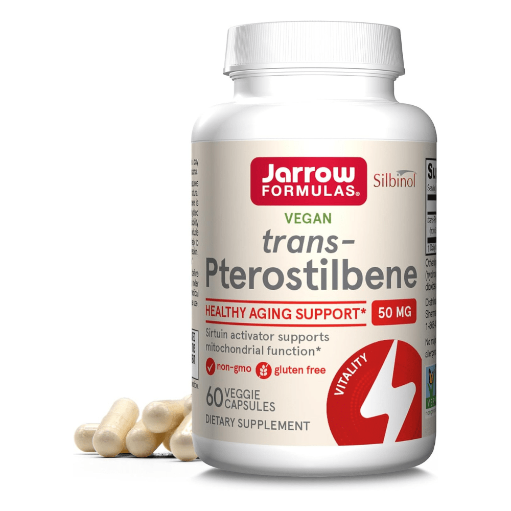 Jarrow Formulas Trans-Pterostilbene 50 mg - 60 Veg Capsules