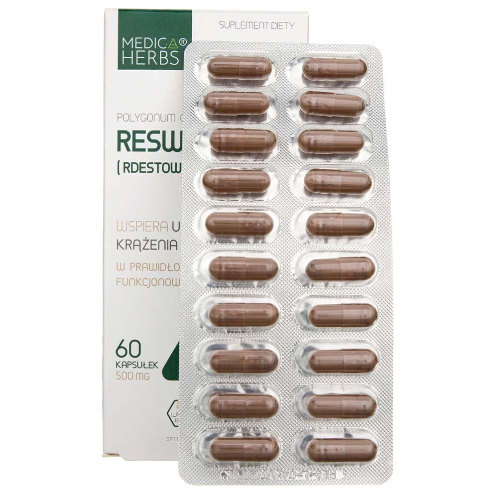 Medica Herbs Resveratrol (Japanese Knotweed) 500 mg - 60 Capsules