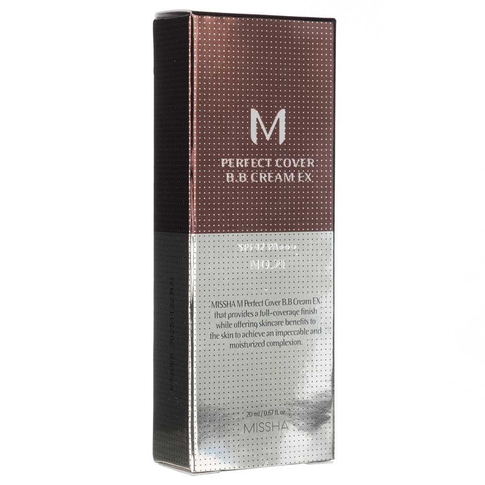 Missha M Perfect Cover B.B Cream SPF 42 PA+++ NO.21 Light Beige - 20 ml