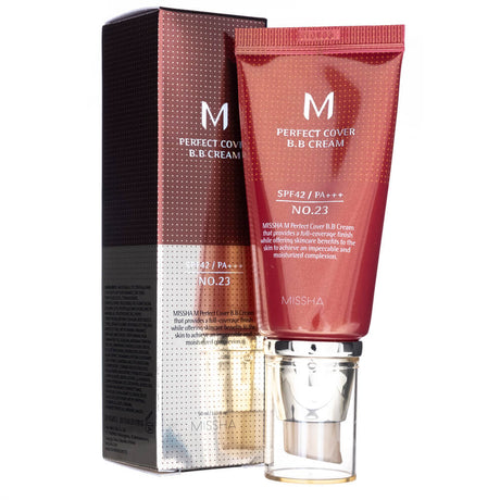 Missha M Perfect Cover B.B Cream SPF 42 PA+++ NO.23 Natural Beige - 50 ml