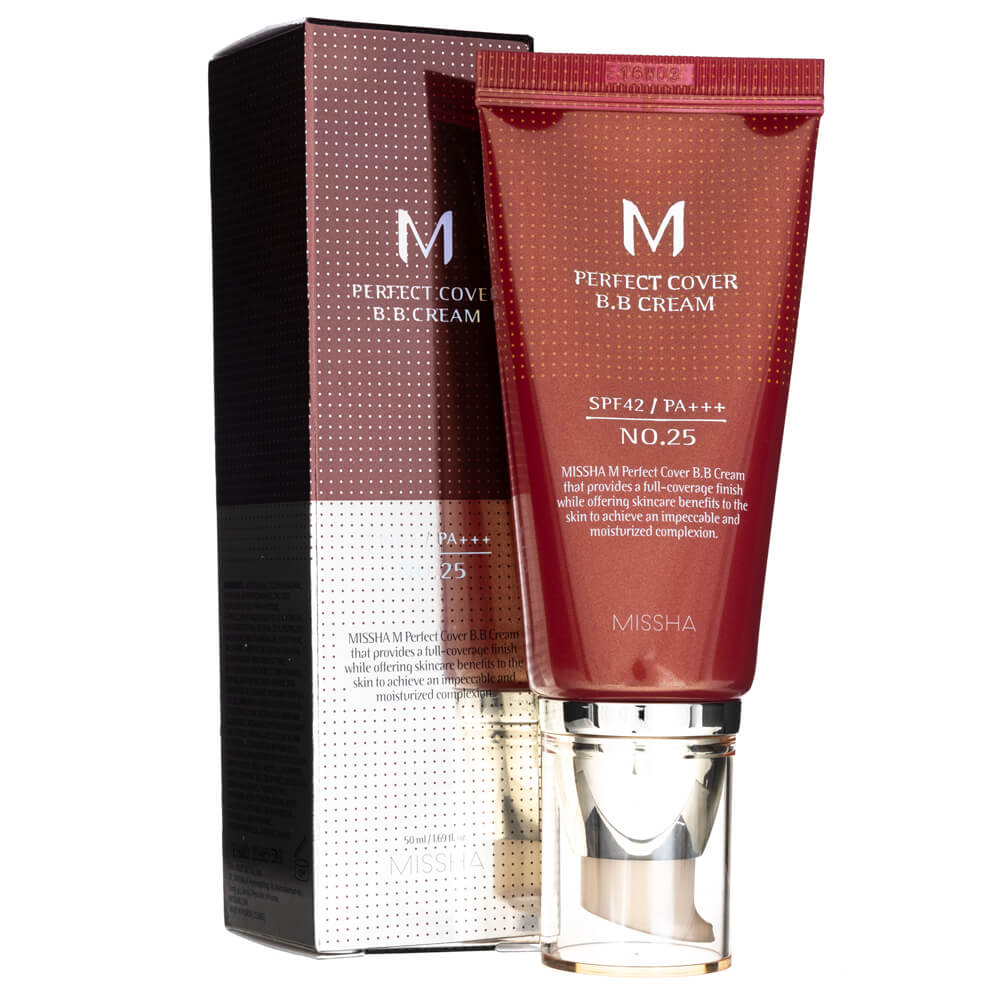 Missha M Perfect Cover B.B Cream SPF 42 PA+++ NO.25 Warm Beige - 50 ml