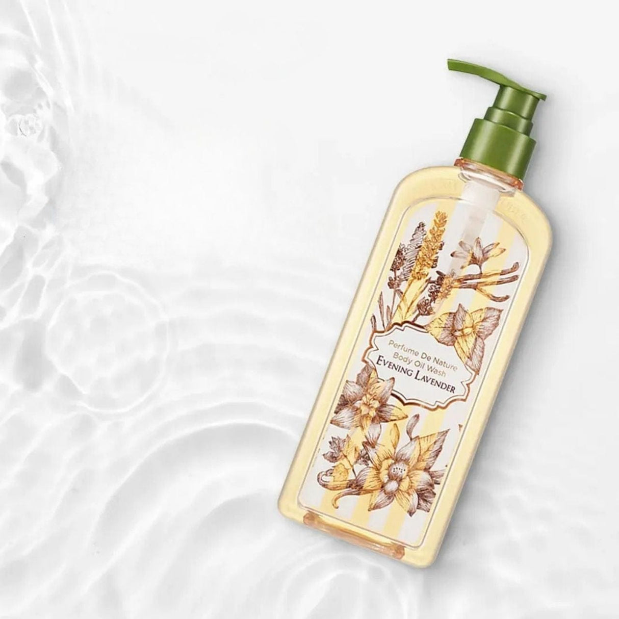 Nature Republic Body Oil Wash Shower Gel, Evening Lavender - 345 ml