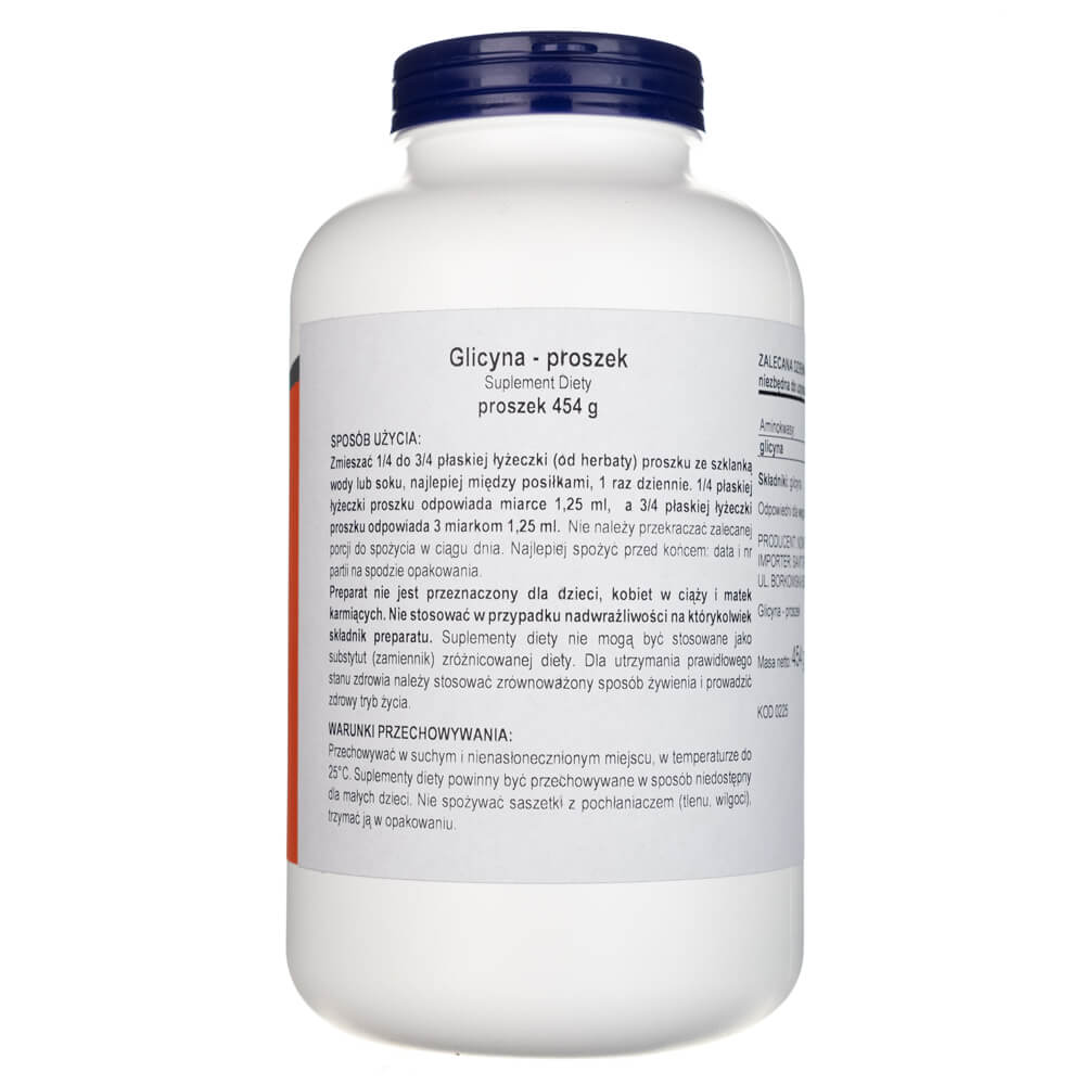 Now Foods Glycine Pure Powder - 454 g