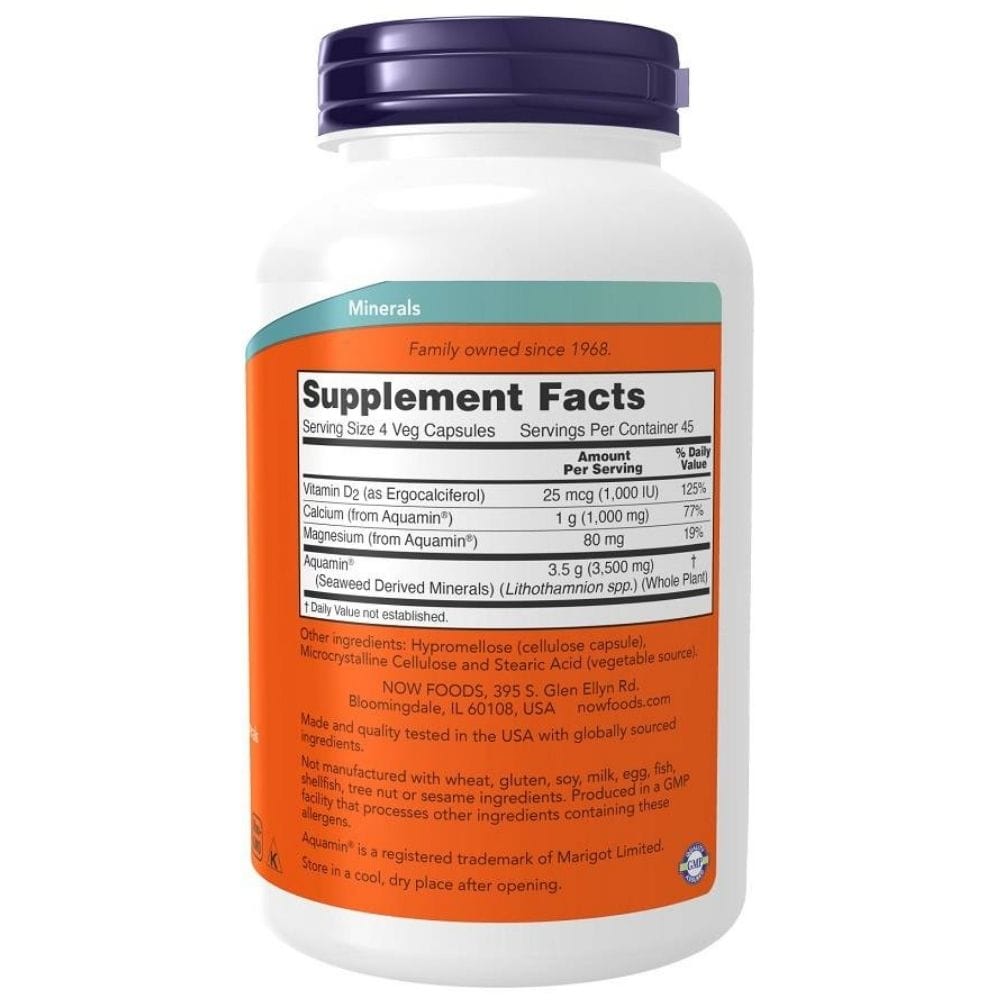 Now Foods Red Mineral Algae Aquamin® - 180 Capsules