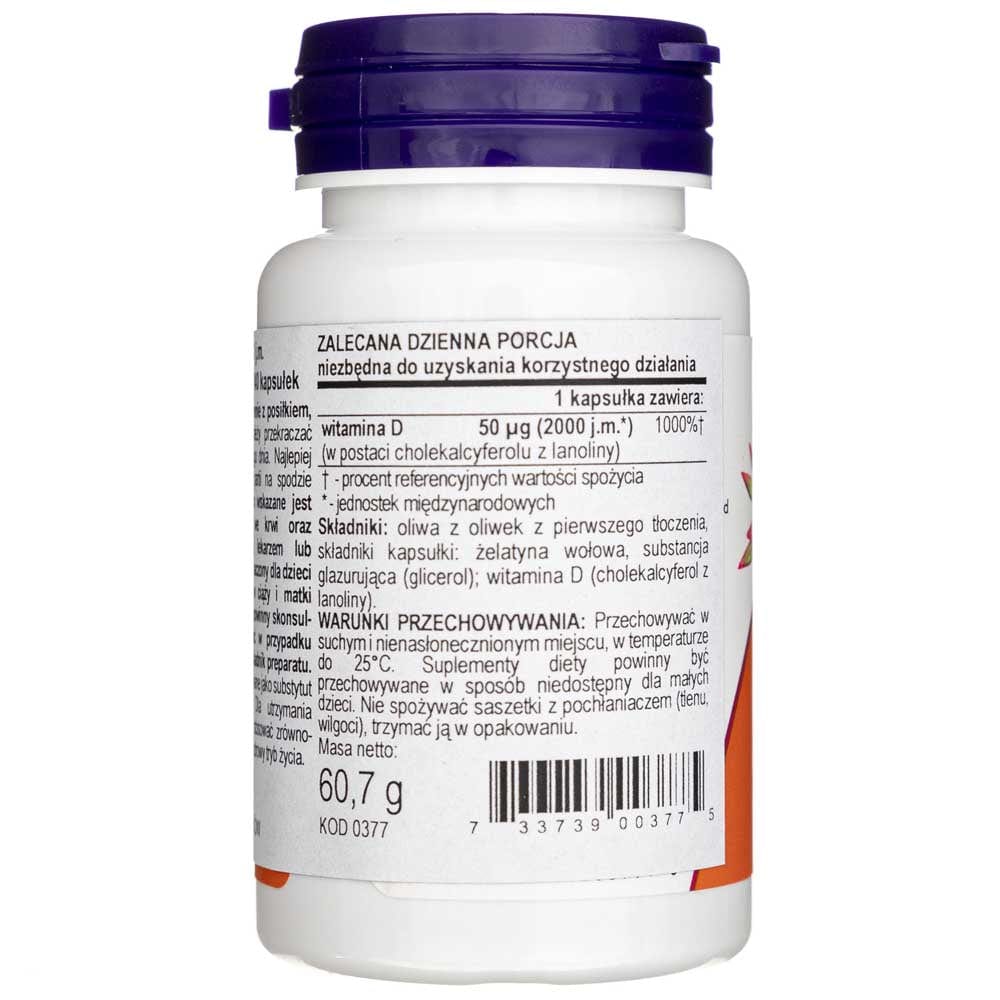 Now Foods Vitamin D3 2000 IU - 240 Softgels