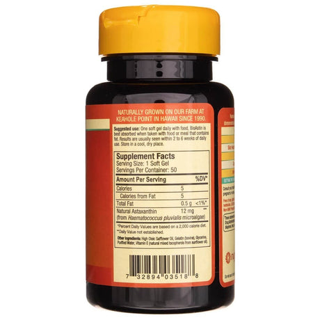Nutrex Hawaii BioAstin® Astaxanthin 12 mg – 50 Softgels