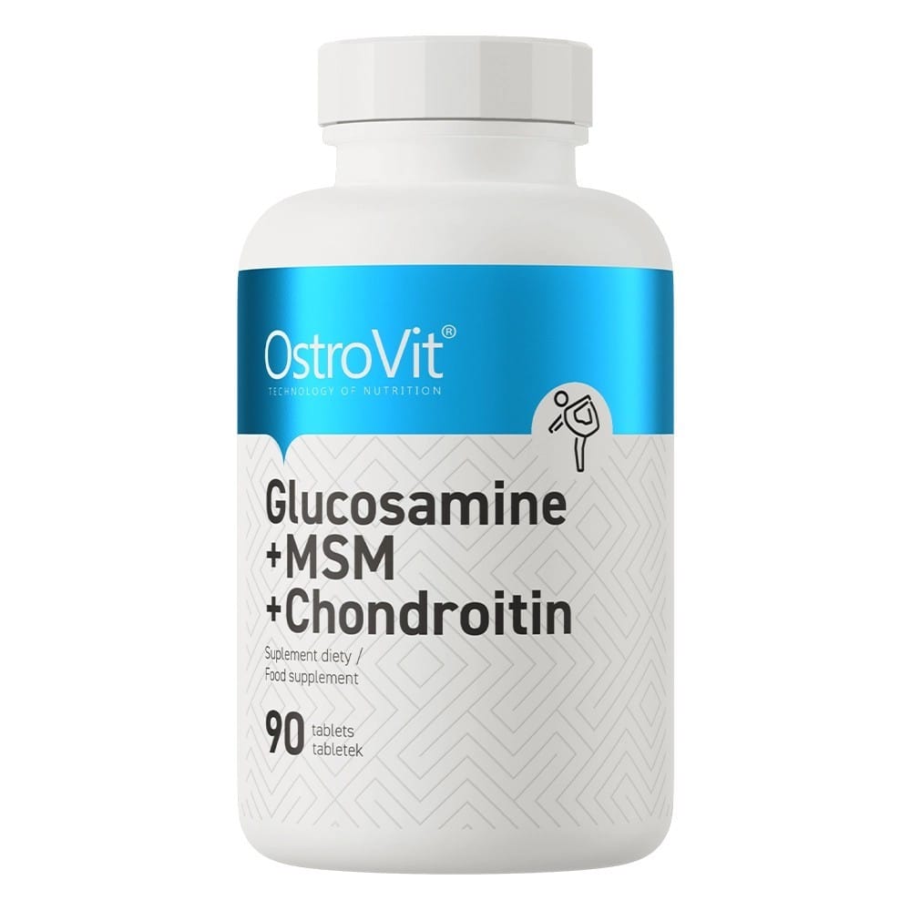OstroVit Glucosamine + MSM + Chondroitin + Vitamin C - 90 Tablets