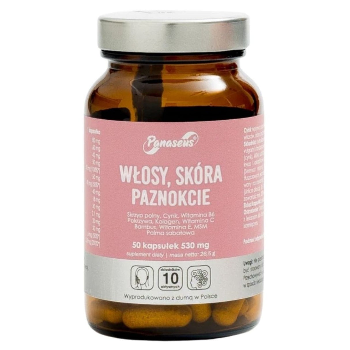 Panaseus Hair Skin Nails - 50 Capsules