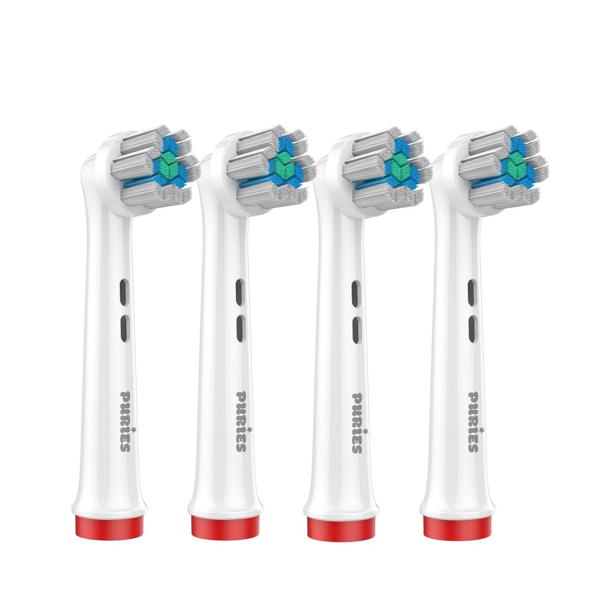 Puries Prism Electric Toothbrush Heads for Oral-B - 4 Pieces