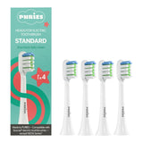 Puries Standard Electric Toothbrush Heads for Soocas - 4 Pieces