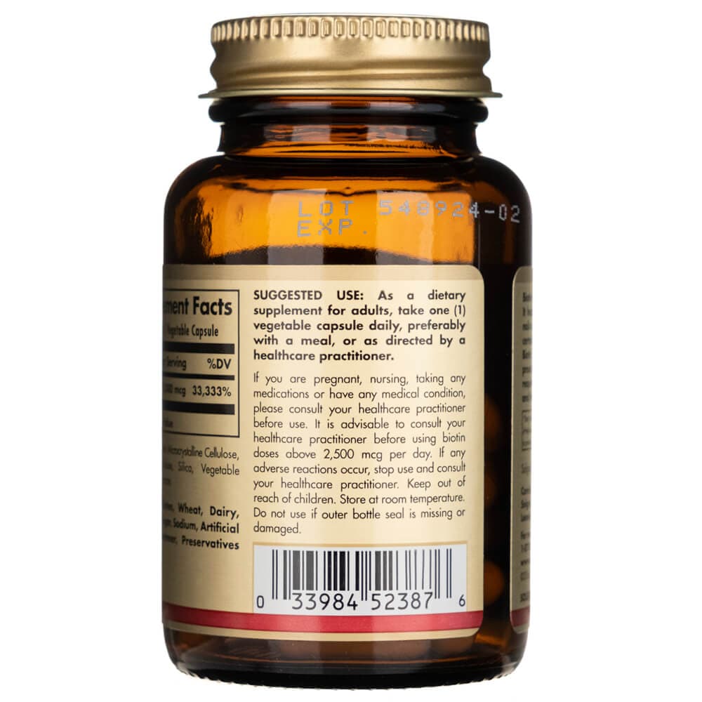 Solgar Biotin 10000 mcg - 60 Capsules