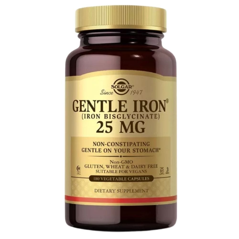 Solgar Gentle Iron 25 mg US - 180 Vegetable Capsules