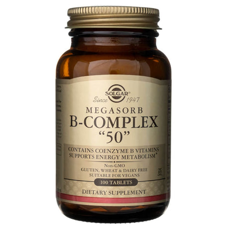 Solgar Megasorb B-Complex "50"  - 100 Tablets