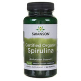 Swanson Certified Organic Spirulina 500 mg - 180 Tablets