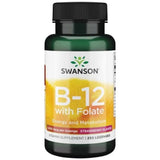 Swanson Vitamin B12 500 mcg, Strawberry - 250 Tablets