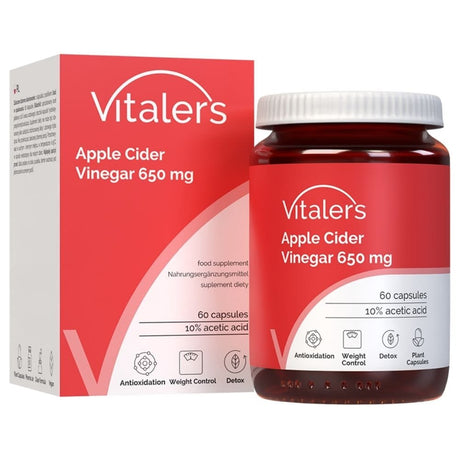 Vitaler's Apple Cider Vinegar 650 mg - 60 Capsules