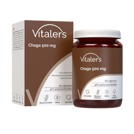 Vitaler's Chaga Mushroom 500 mg - 60 Capsules